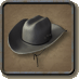 Sombrero de cuero gris