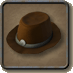 Sombrero de tela marrón