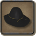Sombrero gacho negro