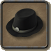Sombrero de tela, negro