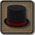 Sombrero de copa rojo