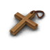 Cruz de madera (buff)