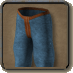 Pantalones de media caña azules