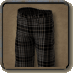 Pantalones de cuadros negros